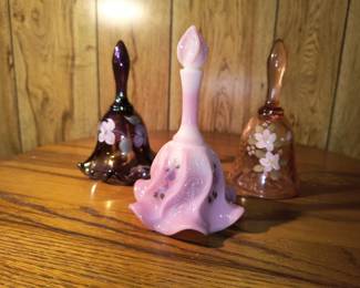 Fenton bells - hand painted 