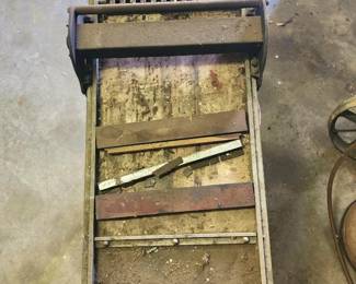 Printing press with type sets 