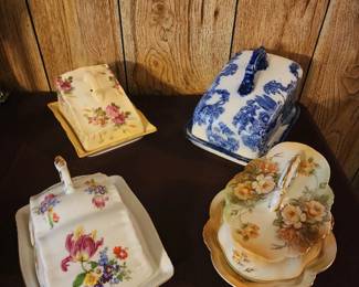 Vintage cheese dishes