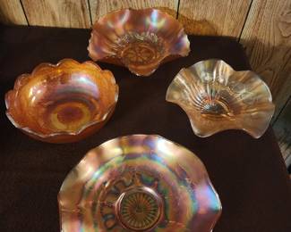 Carnival glass assortment