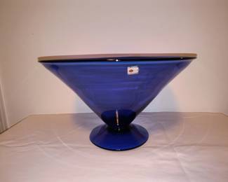 Blenko art glass bowl 