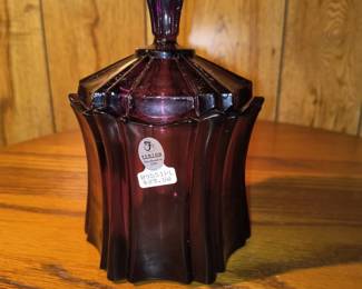 Fenton lidded jar