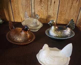 Hen on nest collection 