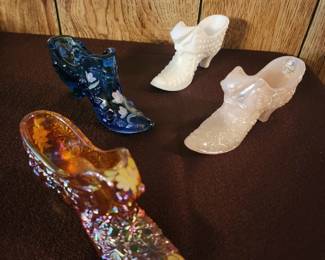 Fenton glass shoes