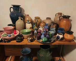 Assorted pottery