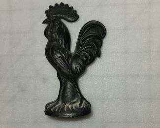 Cast Iron Rooster Statue