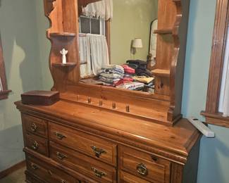 Dresser with mirror