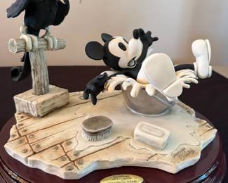 "Steamboat Willie" Fine Porcelain Sculpture