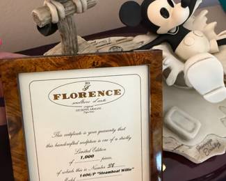 "Steamboat Willie" Fine Porcelain Sculpture