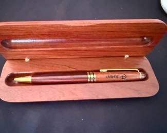 vintage Disney wooden pen set