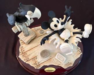 "Steamboat Willie" Fine Porcelain Sculpture