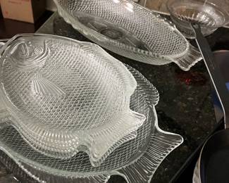 Fish dishes, bowl, platter