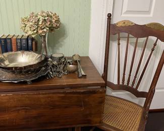 Oak Chairs, Silverware