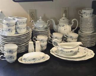 Blue Garland Thailand Traditions by Johann Haviland Dishware Set  nearly two full sets