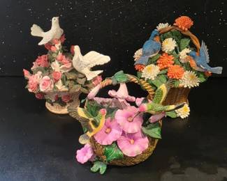 Wings of Love  Birds  Baskets Figurines