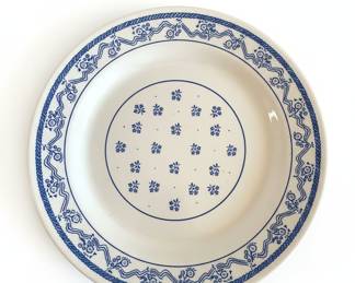 Oxford Brazil Blue Floral & Rope Pattern Dinner Plate