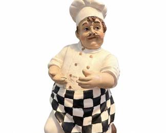 Whimsical Resin Chef Figurine