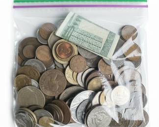 Mixed Lot of Vintage and Modern World Coins