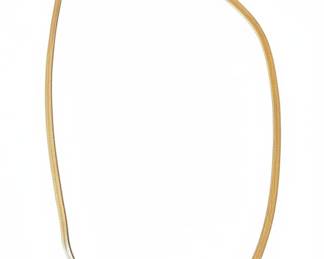 Gold-Tone Herringbone Chain Necklace