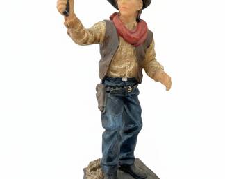 Mass-Produced Resin Cowboy Figurine