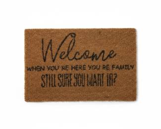 Humorous Coir Welcome Doormat