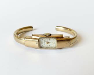 Vintage Benrus 10K Gold-Filled Ladies Bangle Watch