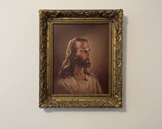 Warner Sallman 'Head of Christ' 1941 Lithograph