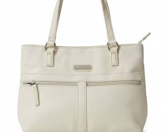 Rosetti Cream Faux Leather Shoulder Bag