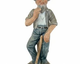 Vintage HOMCO Old Man Figurine with Shovel #1433