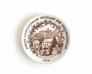 1976 Landstuhl Zweiter Internationaler Volkslauf und Volkswanderung Commemorative Plate