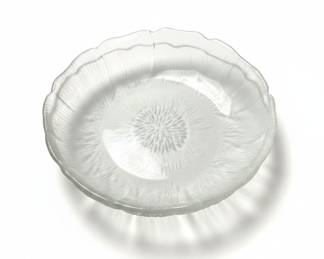 Vintage Arcoroc Fleur Pattern Glass Bowls (Set of 2)