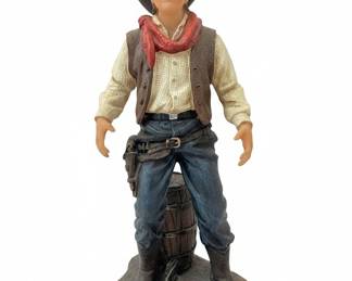 Vintage Resin Cowboy Figurine