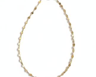 14K Yellow Gold Flat Mariner Link Bracelet