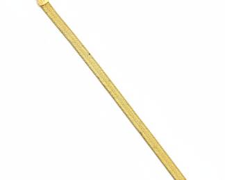 Milros Italy 14K Gold Herringbone Bracelet