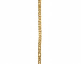 10K Gold Rope Chain Bracelet