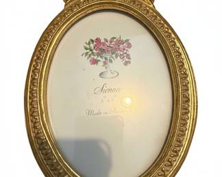 Sienna Oval Gold-Tone Decorative Photo Frame