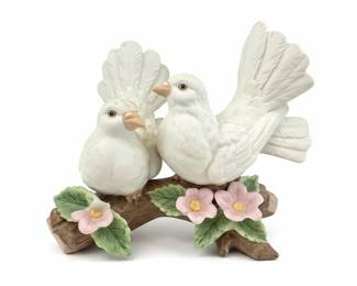 Homco Home Interiors Porcelain Doves Figurine #1453