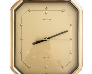 Vintage Heirloom Octagonal Quartz Wall Clock