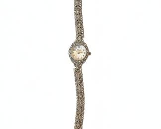 Vivani Marcasite Quartz Fashion Bracelet Watch