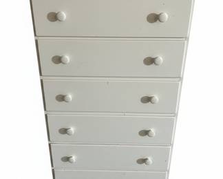 Vintage Six-Drawer Painted Wooden Chest