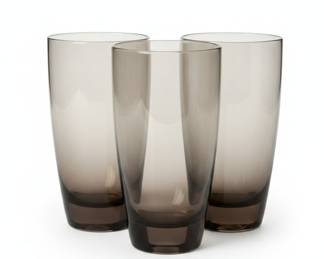 Vintage Libbey Classic Smoke Gray Tumblers