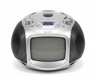 GPX Portable CRT TV / CD / AM-FM Radio Boombox