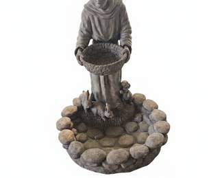 Saint Francis with Animals Garden Fountain