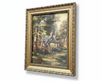 Thomas Kinkade "Hometown Lake" Framed Print