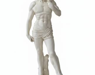 A. Santini "David" Plaster Statue Reproduction
