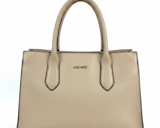 Nine West Faux Leather Top Handle Satchel