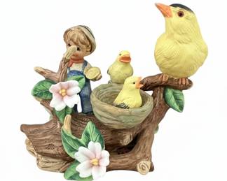Vintage Homco "Denim Days" Figurine "New Beginnings" #1500