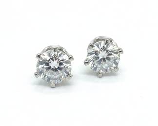 Costume Jewelry Glass Stud Earrings