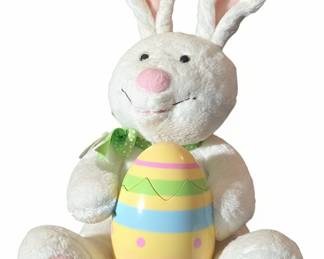Hallmark Rockin' Rabbit Animated Easter Bunny with Chick in Egg