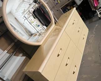 Italian Postmodern Lacquer Dresser and Mirror Set second image